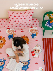 Комплект постельного белья «Cherry Labubu» - Фото 10