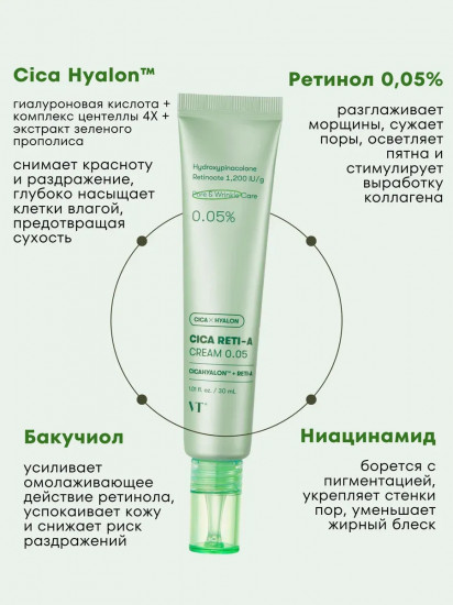 Крем для лица с ретинолом «Cica Reti-A Cream 0.05»