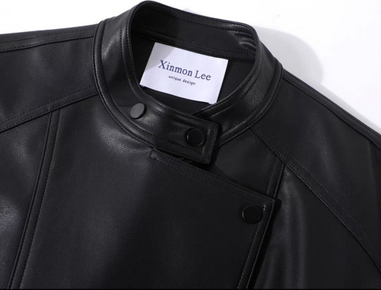 Женская куртка из экокожи oversize