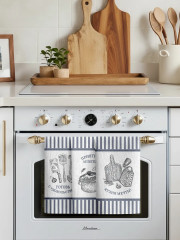 Набор полотенец кухонных «Готовь с удовольствием!» - Фото 2