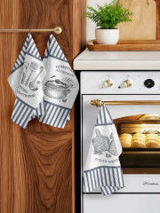 Набор полотенец кухонных «Готовь с удовольствием!» - Фото 4