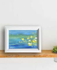 Картина-миниатюра маслом в раме «Мелодия лета» - Фото 7