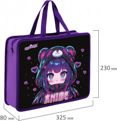 Папка на молнии с ручками - Фото 3