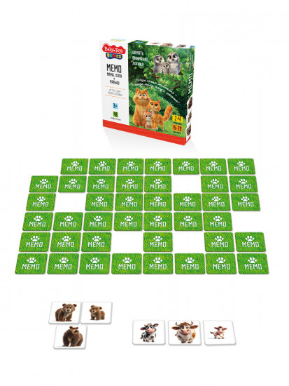 Настольная игра «Мемо. Мама, папа и малыш»