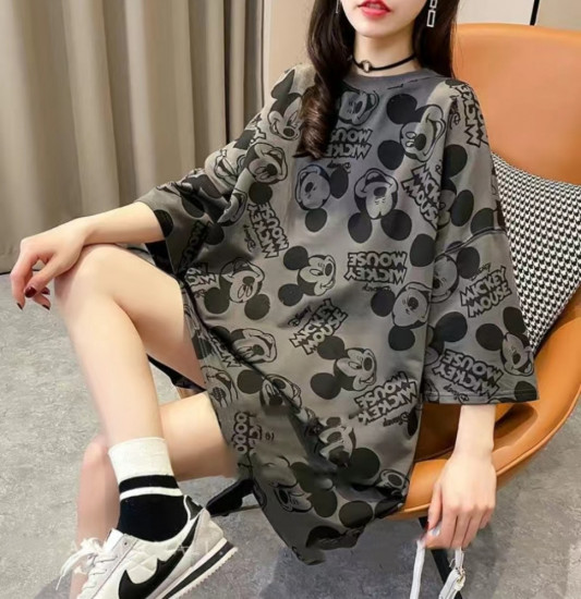 Футболка серая оверсайз