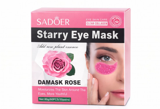 Гидрогелевые патчи для глаз с экстрактом дамасской розы