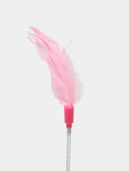 Игрушка-дразнилка для кошек с мячиками и перьями