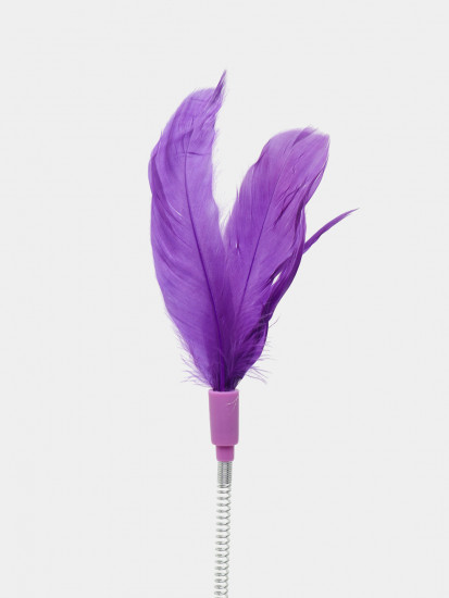 Игрушка-дразнилка для кошек с мячиками и перьями