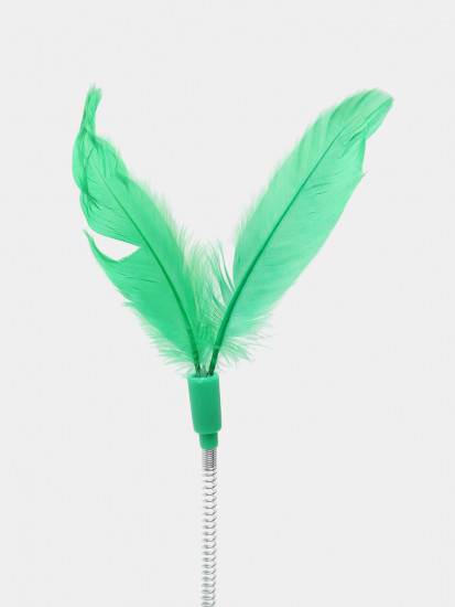 Игрушка-дразнилка для кошек с мячиками и перьями