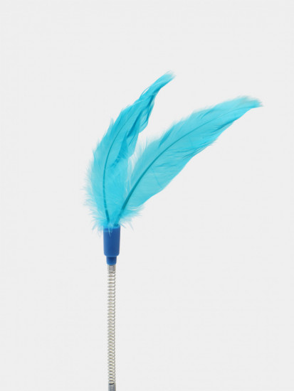 Игрушка-дразнилка для кошек с мячиками и перьями