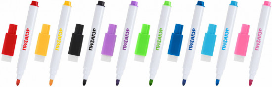 Набор маркеров стираемых для белой доски и планера