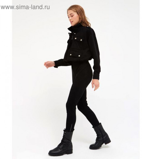 Брюки женские с декоративной молнией