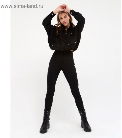 Брюки женские с декоративной молнией