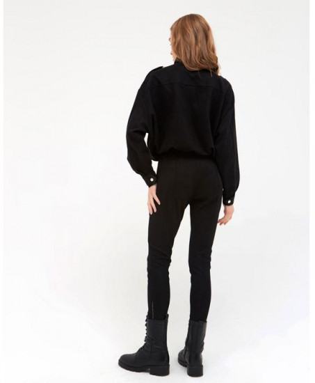 Брюки женские с декоративной молнией