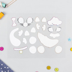 Термонаклейка для декорирования текстильных изделий «Кошечки» - Фото 2