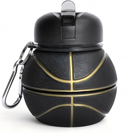 Складная силиконовая бутылка «Баскетбольный мяч»