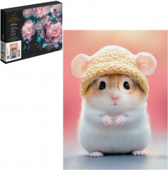 Картина по номерам «Хомяк в шапочке» - Фото 1