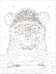 Картина по номерам «Хомяк в шапочке» - Фото 4