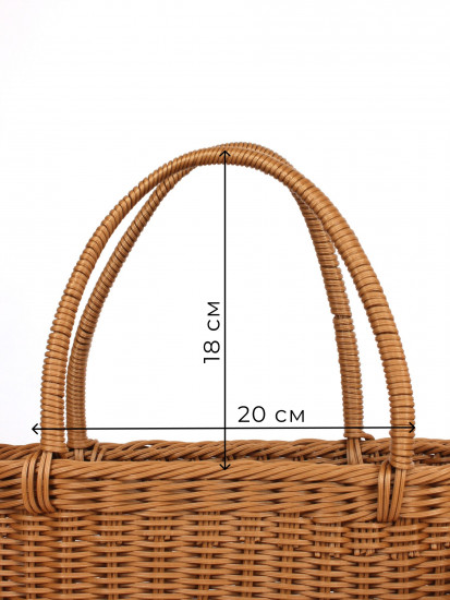 Корзина плетеная с ручками «Овал»