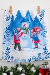 Набор полотенец кухонных «Снежные забавы» - Фото 1