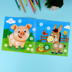 Книжка-картинка с наклейками для детей «Домашние животные» - Фото 3