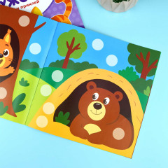 Книжка-картинка с наклейками для детей «Кто где живет» - Фото 5