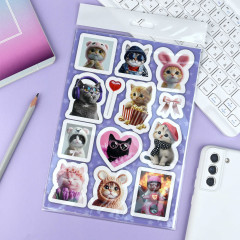 Набор наклеек «Милые котики» - Фото 1