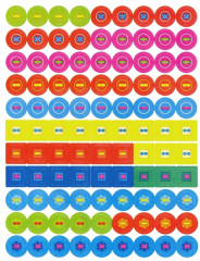 Многоразовые развивающие наклейки. Пуговки. Выпуск 4 - Фото 2