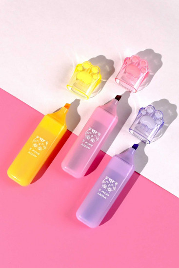 Набор текстовыделителей «Замурчательные лапки»