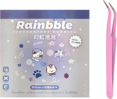 Набор наклеек для ногтей в блокноте «Мыльные пузыри» - Фото 1