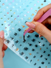 Наклейки для ногтей «Кошачьи мечты» - Фото 10