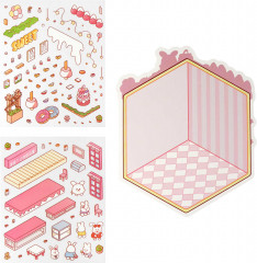 Наклейки-румбокс для создания миниатюрных сцен «Кондитерская» - Фото 1