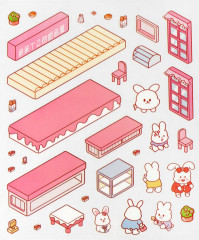 Наклейки-румбокс для создания миниатюрных сцен «Кондитерская» - Фото 4