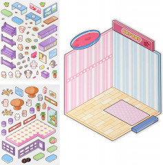 Наклейки-румбокс для создания миниатюрных сцен «Ресторан Хот-пот» - Фото 1