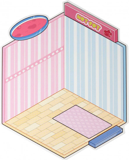 Наклейки-румбокс для создания миниатюрных сцен «Ресторан Хот-пот»