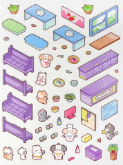 Наклейки-румбокс для создания миниатюрных сцен «Ресторан Хот-пот» - Фото 4