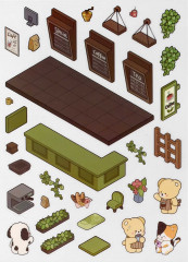 Наклейки-румбокс для создания миниатюрных сцен «Кофейня» - Фото 4