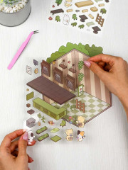 Наклейки-румбокс для создания миниатюрных сцен «Кофейня» - Фото 10