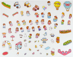 Наклейки-румбокс для создания миниатюрных сцен «Детская площадка» - Фото 4