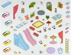 Наклейки-румбокс для создания миниатюрных сцен «Детская площадка» - Фото 5