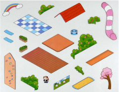 Наклейки-румбокс для создания миниатюрных сцен «Детская площадка» - Фото 6