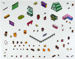 Наклейки-румбокс для создания миниатюрных сцен «Рынок» - Фото 4