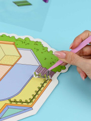 Наклейки-румбокс для создания миниатюрных сцен «Рынок» - Фото 1