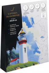 Картина по номерам на свертке «Маяк и маки» - Фото 6