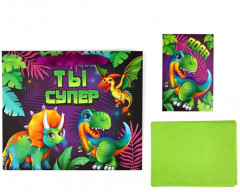 Пакет с открыткой «Динозаврики» - Фото 6