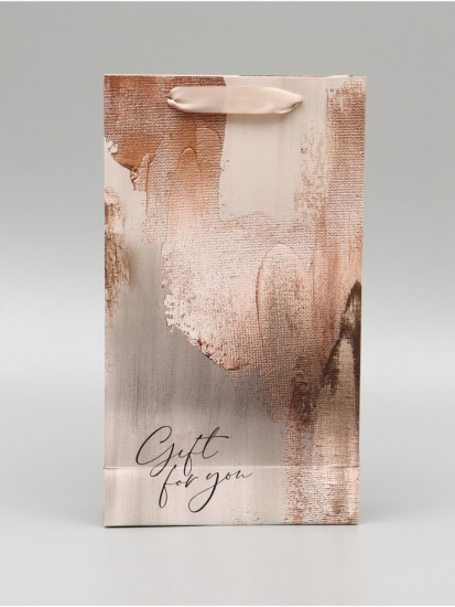 Пакет подарочный под две бутылки