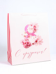 Пакет подарочный «С 8 Марта» - Фото 1