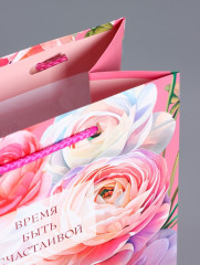 Пакет подарочный «Время быть счастливой» - Фото 4