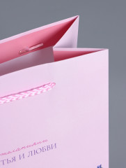 Пакет подарочный «С пожеланиями счастья и любви» - Фото 4