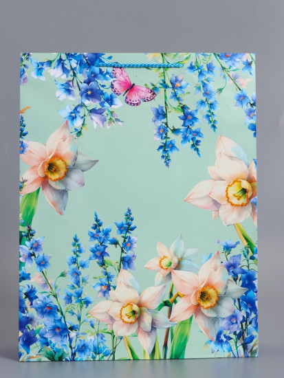 Пакет подарочный «Цветочная радость»